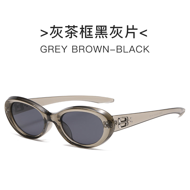 Wholesale Small oval frame sunglasses cat eye sunglasses